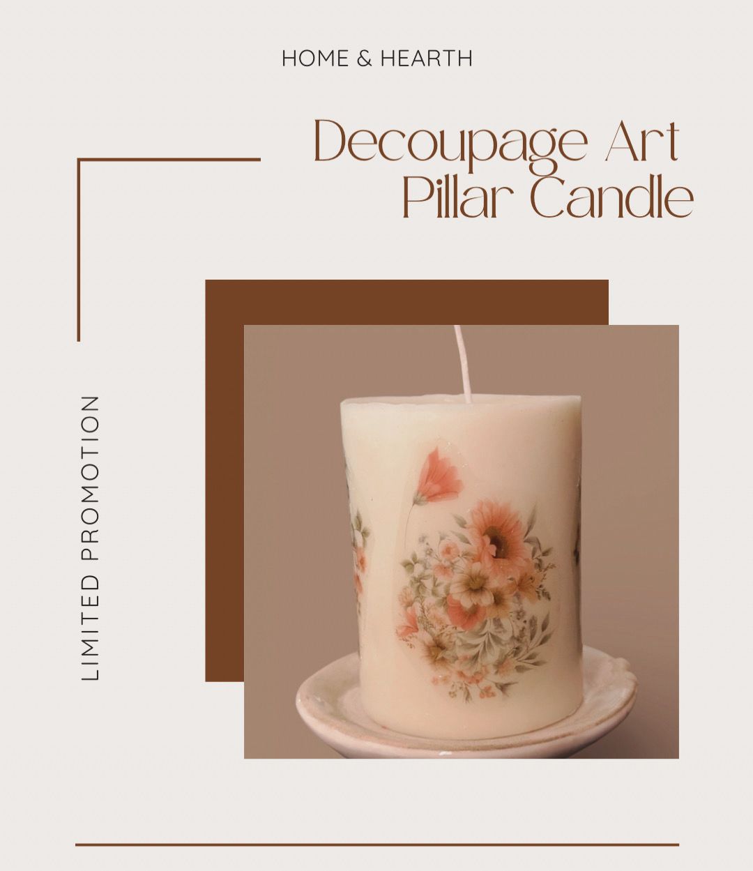 Decoupage Candles
